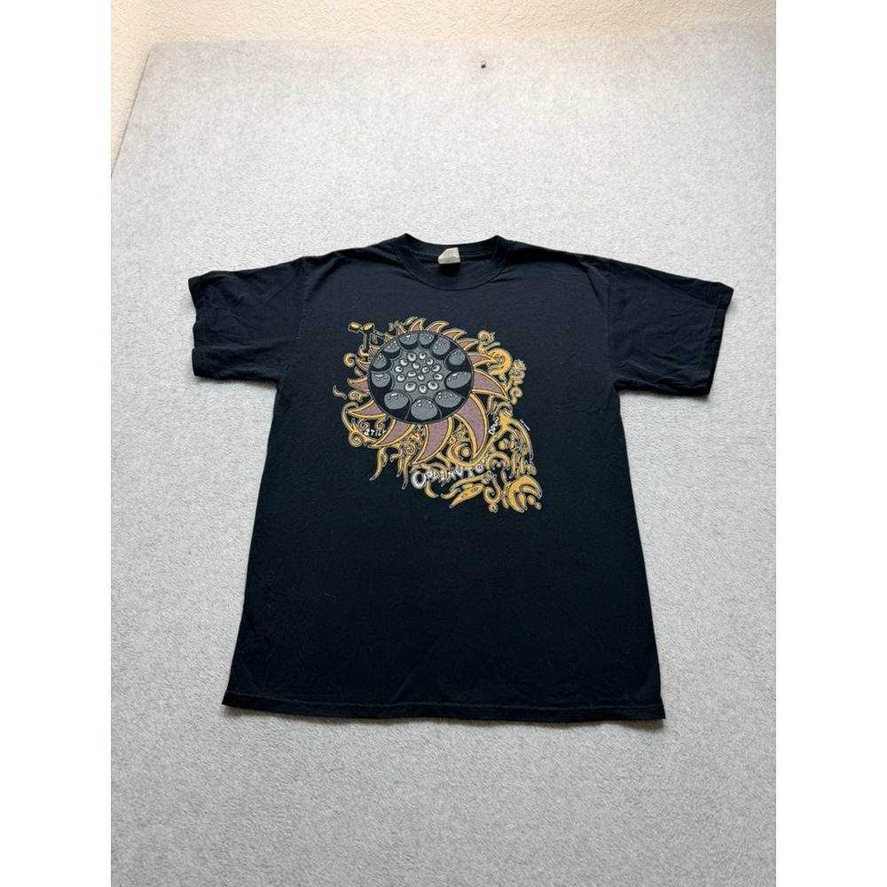 Gildan Ultra Blend Graphic T-Shirt Mens Medium Black Short Sleeve Crew Neck Tee